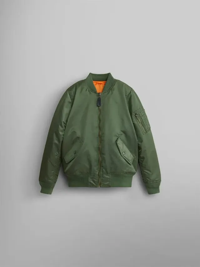 Alpha Industries Youth MA-1 geacă bomber Sage Green reversibilă