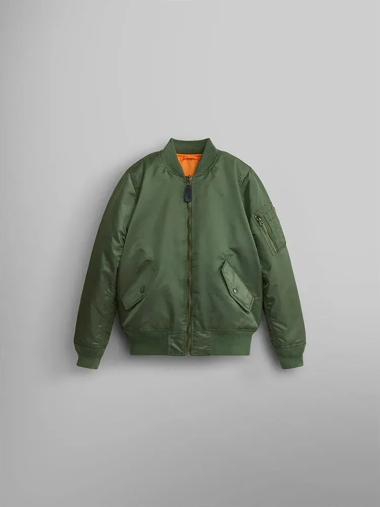 Alpha Industries Youth MA-1 geacă bomber Sage Green reversibilă