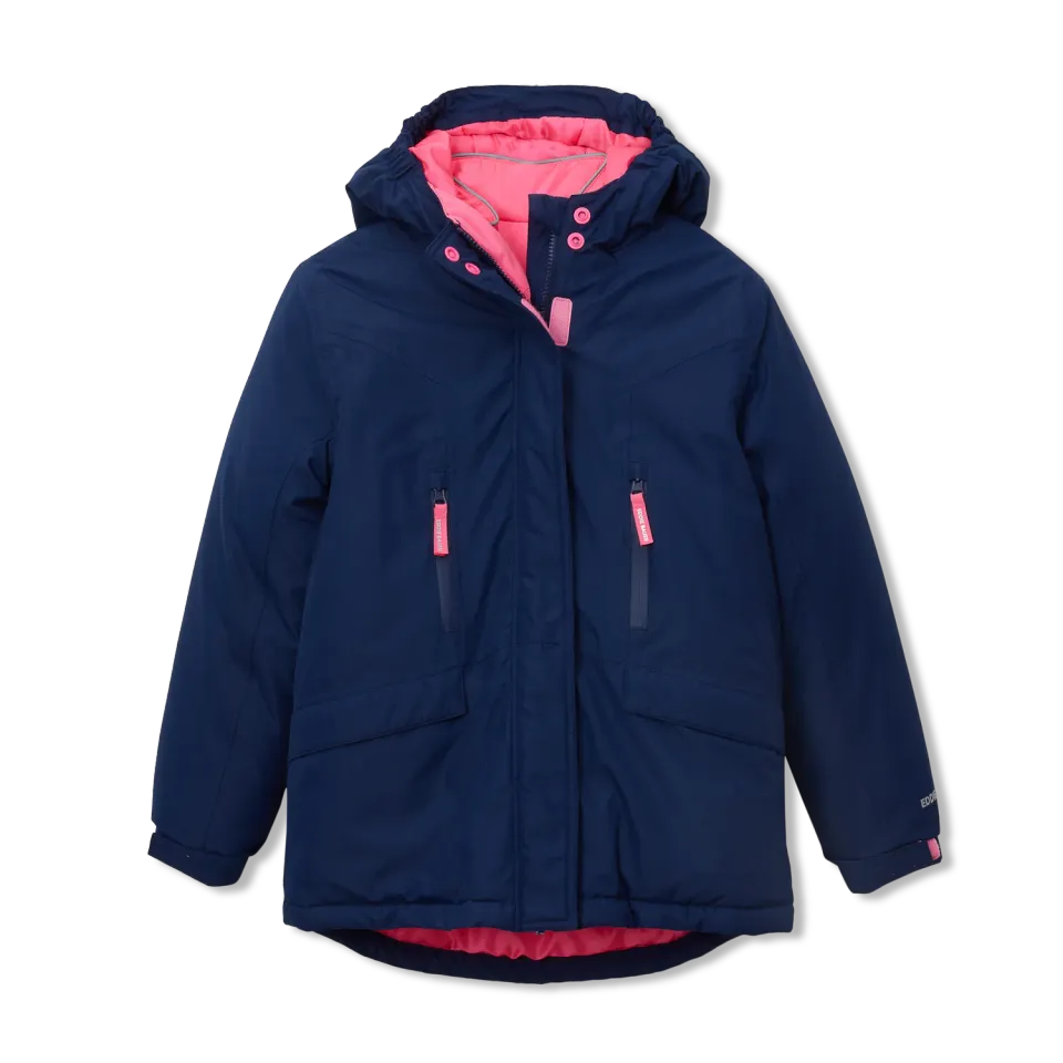 Eddie Bauer Powder Search Girls 3-In-1 geaca iarna roz impermeabila