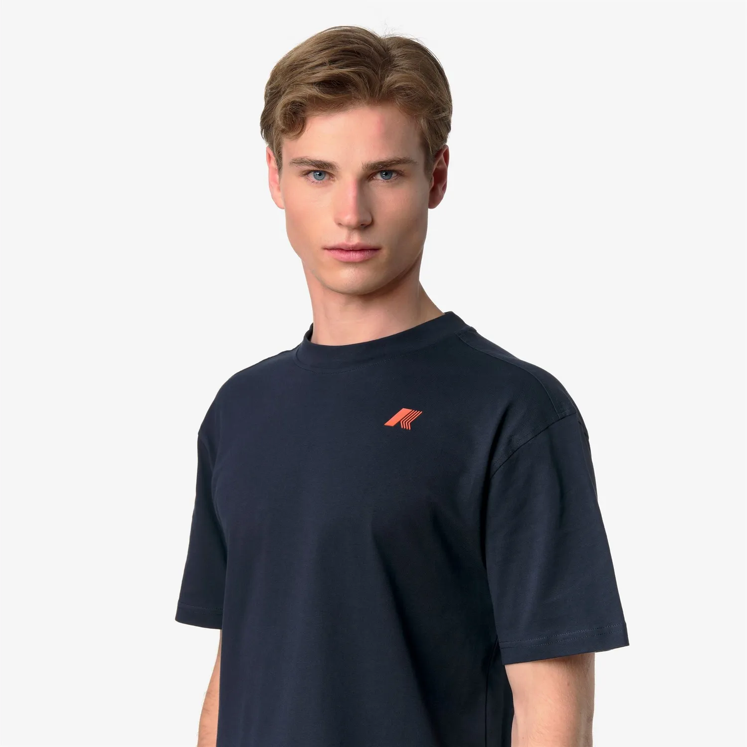 K-Way Solo Jersey Wave tricou barbati albastru depth bumbac