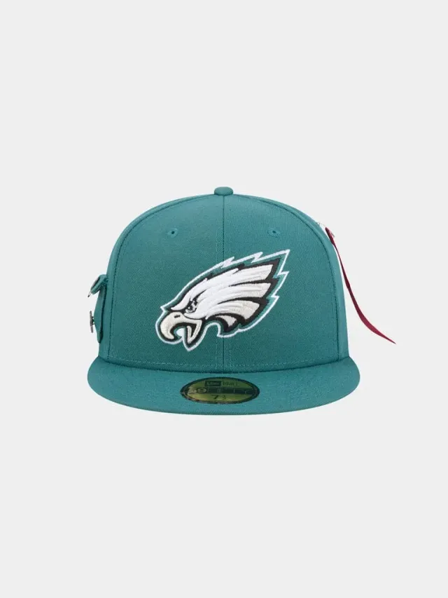 Alpha Industries 59Fifty Philadelphia Eagles sapca teal