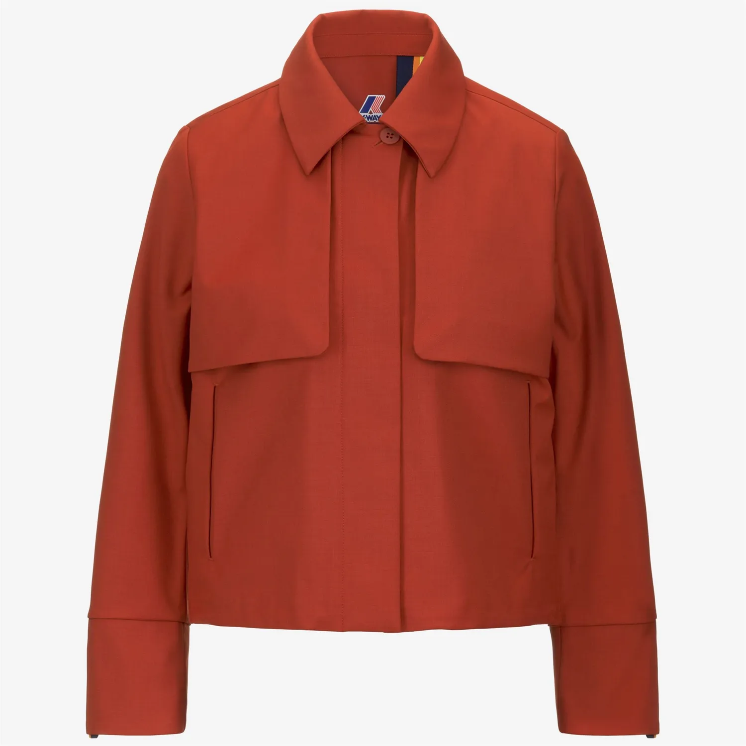 K-Way Isarthe Tech Wool geaca dama rosu talie reglabila