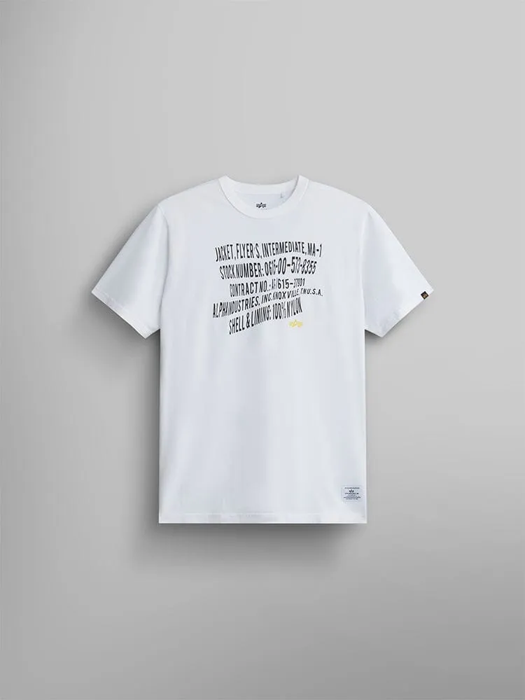 Alpha Industries Warped Label tricou negru bumbac