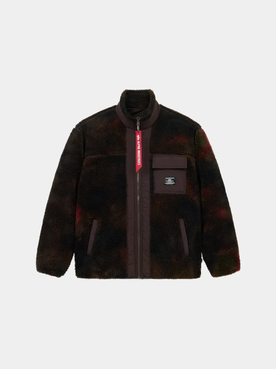 Alpha Industries Houston Sherpa geacă bomber Hickory fleece cald