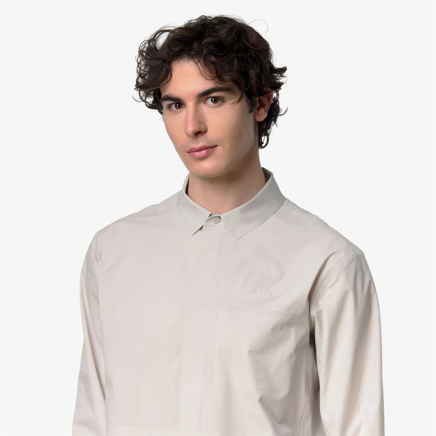 K-Way Sharrie Tech camasa barbati bej overshirt