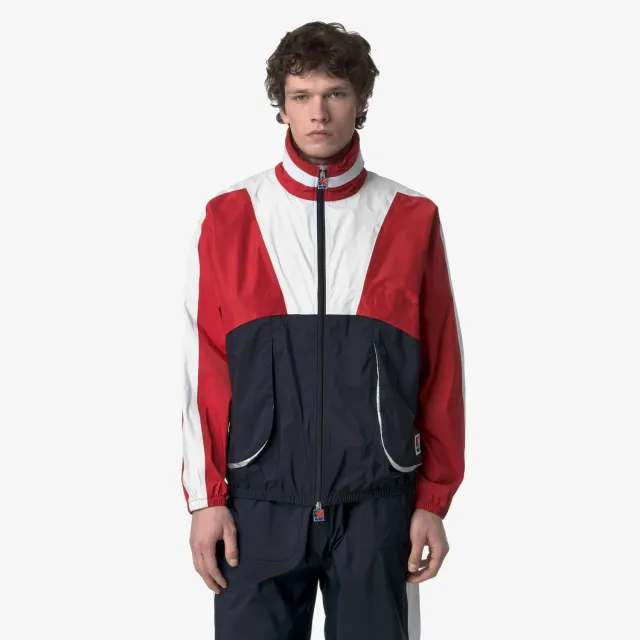 K-Way 7002 Full Zip geaca unisex tricolor scurta gluga