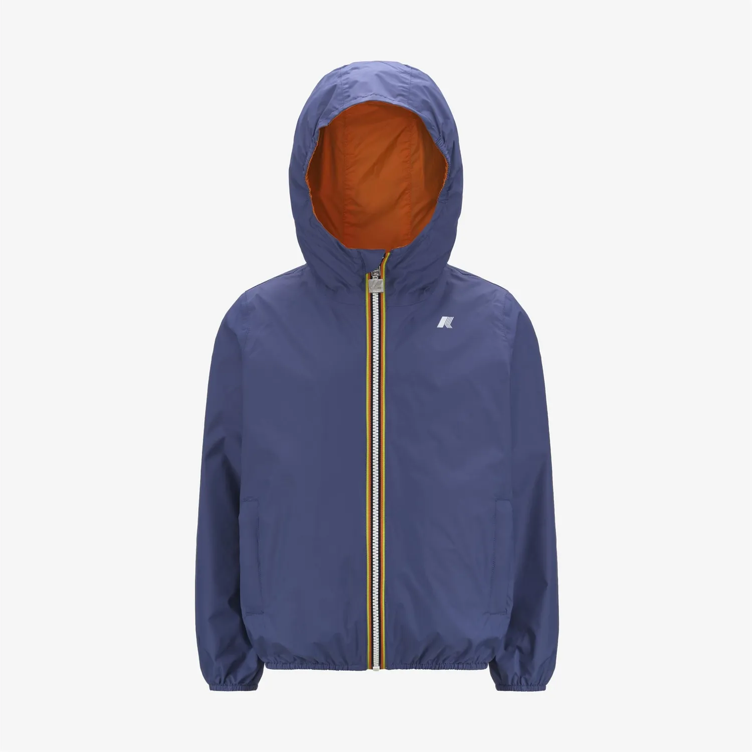 K-Way Jake Plus.2 Double geacă băieți albastru-portocaliu reversibilă