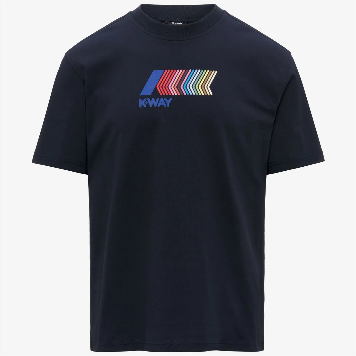 K-Way Solo Iconic Front tricou barbati albastru bumbac