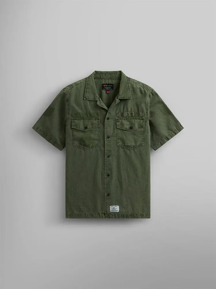 Alpha Industries Washed Fatigue camasa verde OG-107