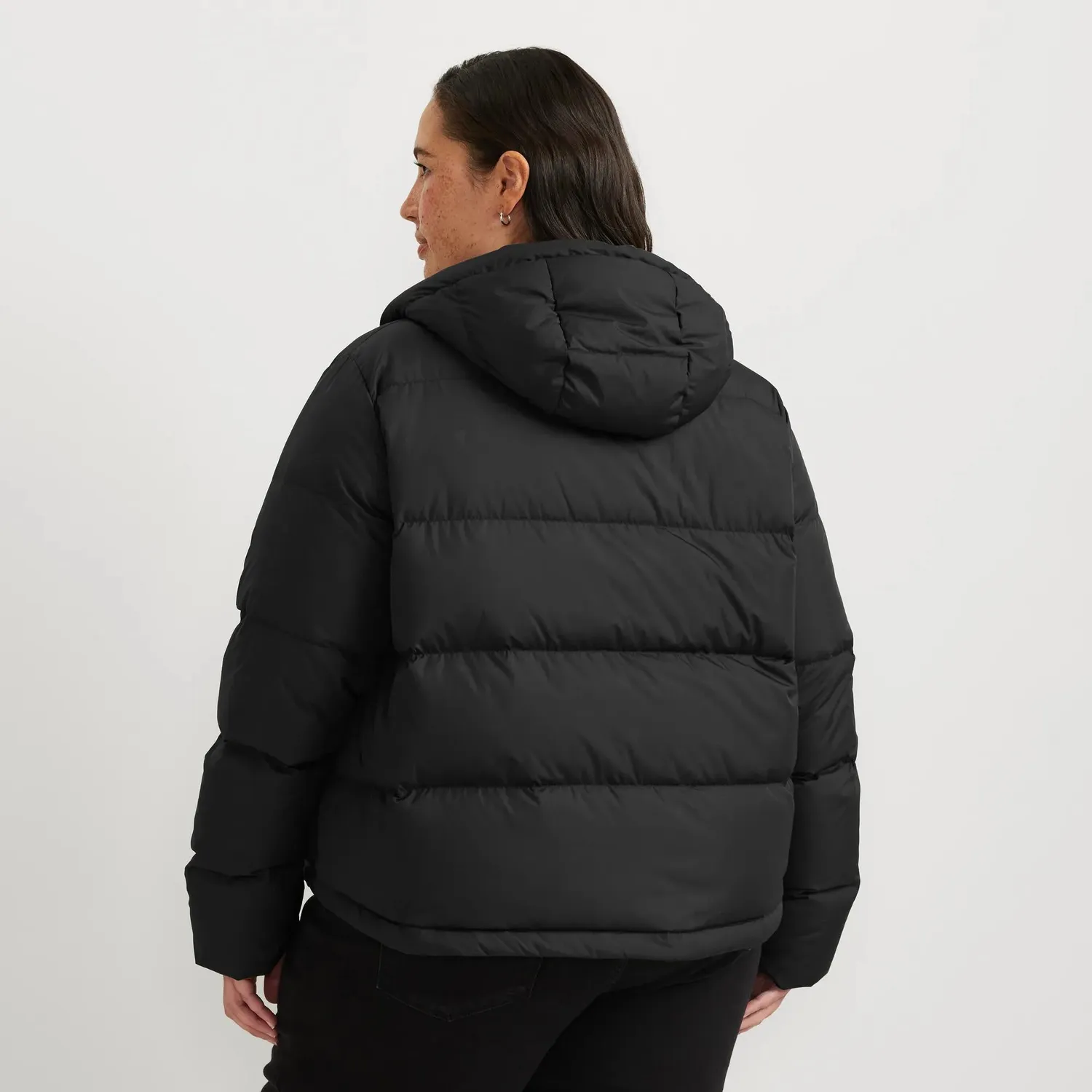 Eddie Bauer Ketchum Down Hoodie geaca puf neagra
