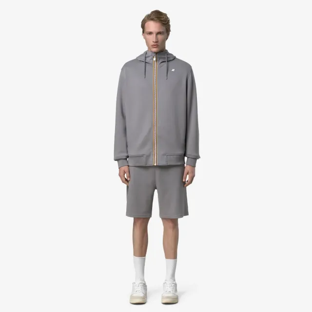 K-Way Rainer geaca barbati gri fleece cu gluga