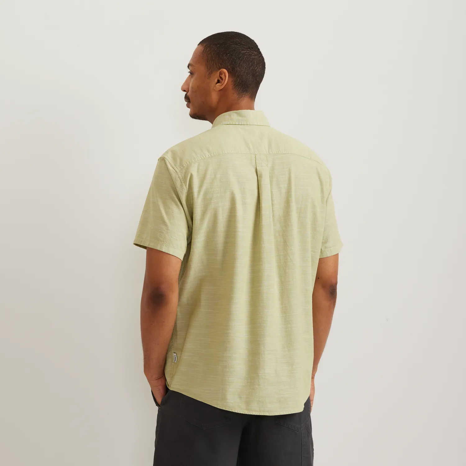 Eddie Bauer Camano cămașă Med Indigo bumbac