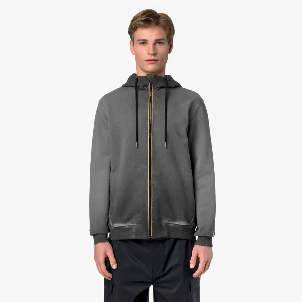 K-Way Action Rainer LF hanorac negru oversize bumbac