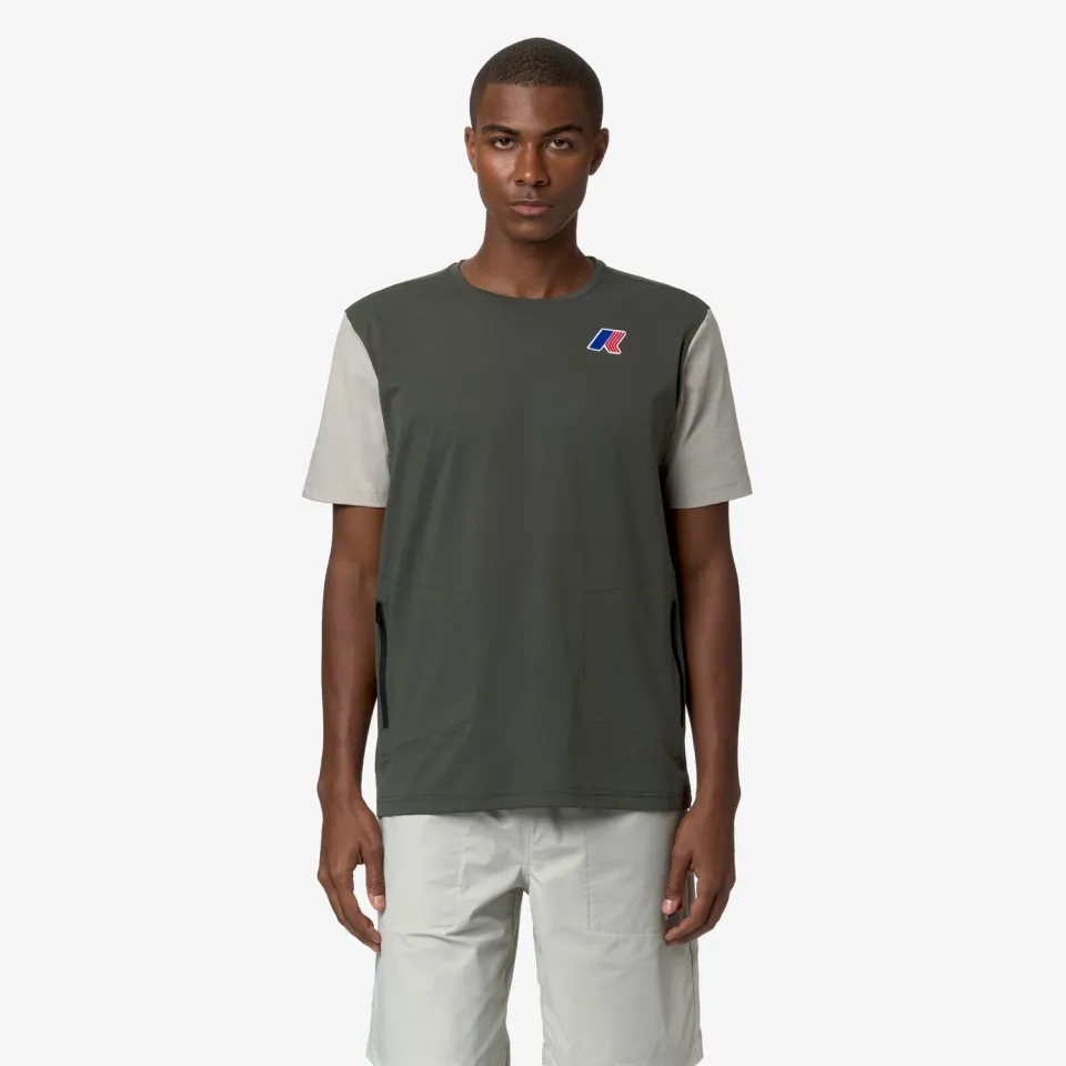 K-Way Seril LF tricou unisex verde protecție UV