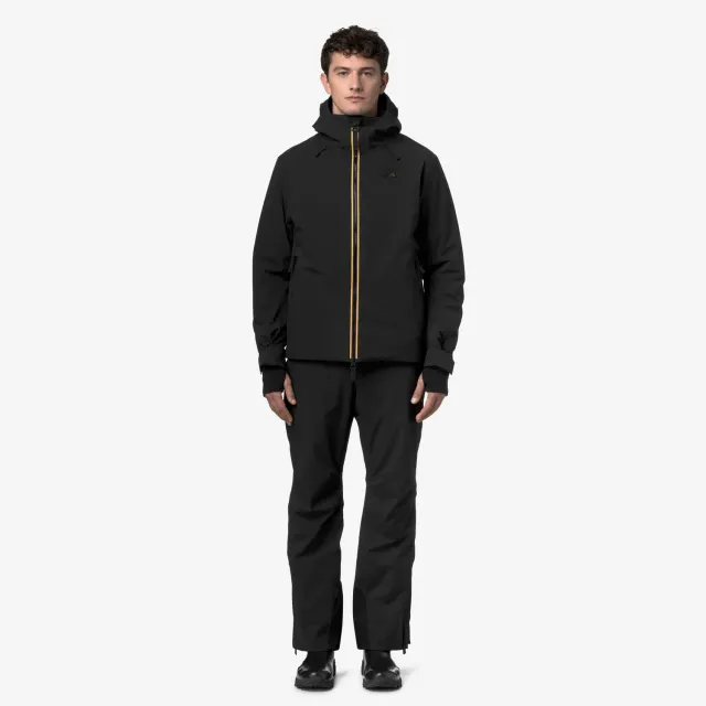 K-Way Queyras 2L pantaloni ski barbati negri captusiti