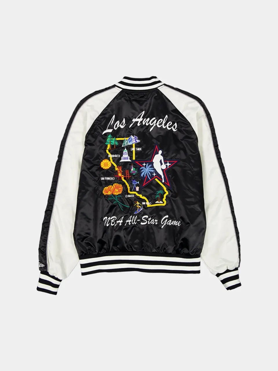 Alpha Industries MA-1 NBA All Star geaca negru-alb rezistenta