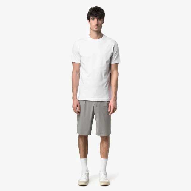 K-Way Odom Jersey Micro Lettering Slim tricou alb bumbac