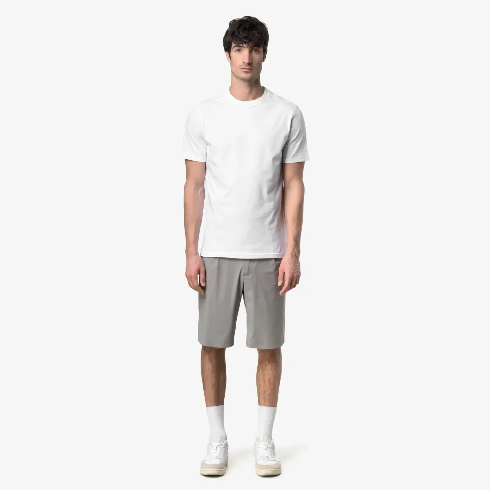 K-Way Odom Jersey Micro Lettering Slim tricou alb bumbac
