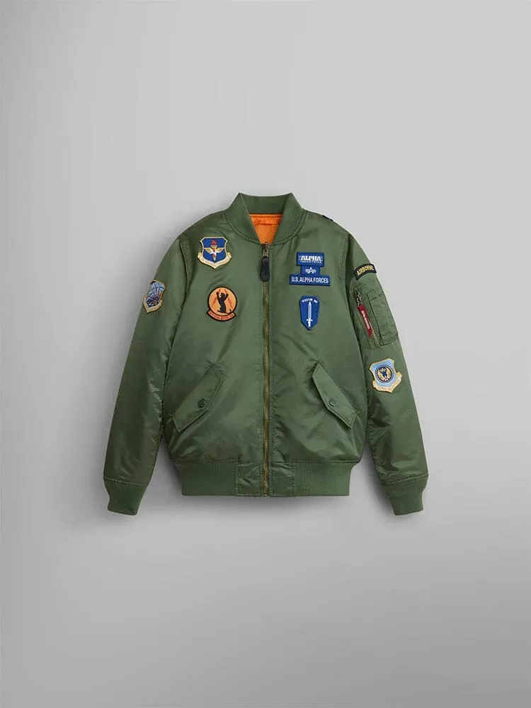 Alpha Industries MA-1 Squadron geacă copii sage reversibilă