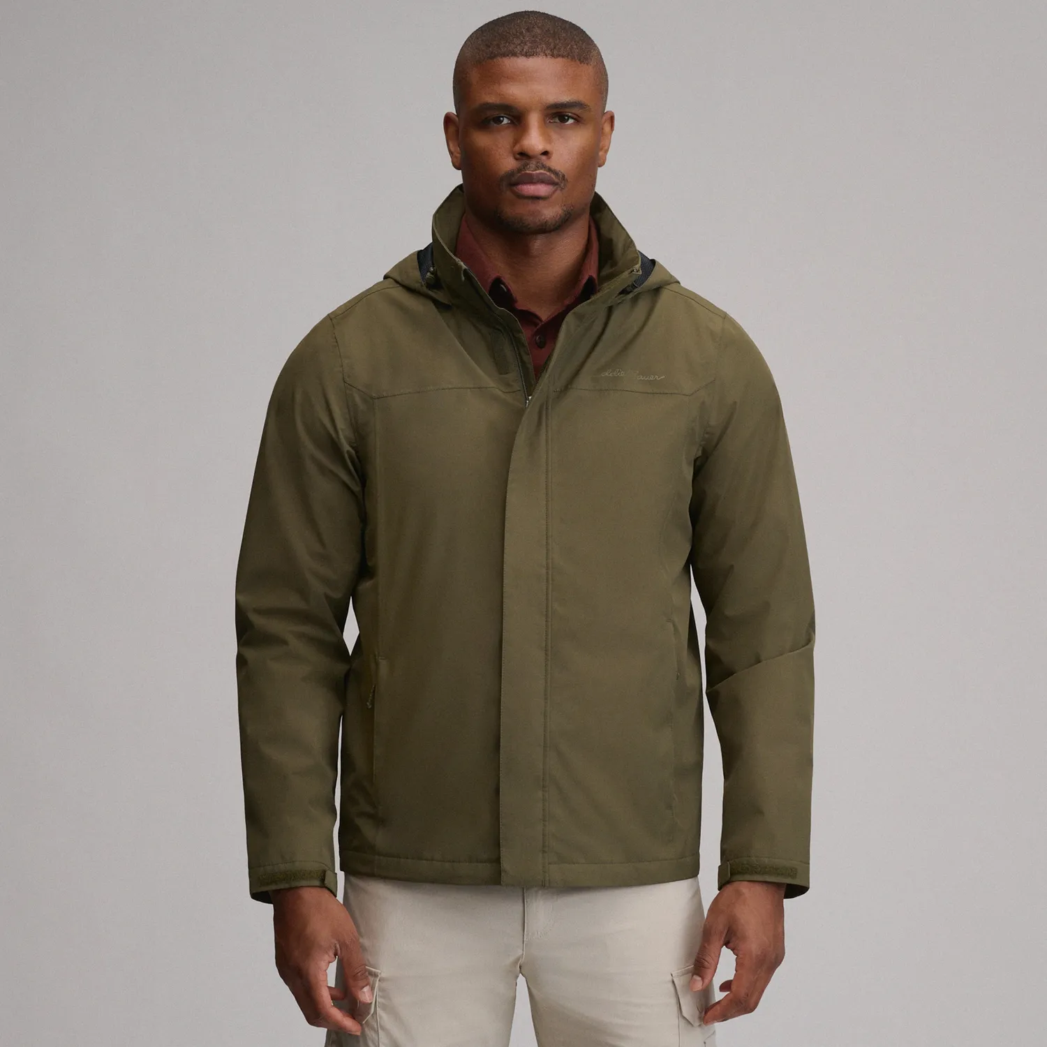 Eddie Bauer Rainfoil geacă ploaie neagră impermeabilă