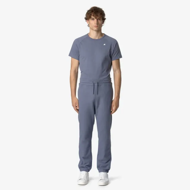 K-Way Mickyel Heavy Fleece pantaloni sport gri albastru calduros