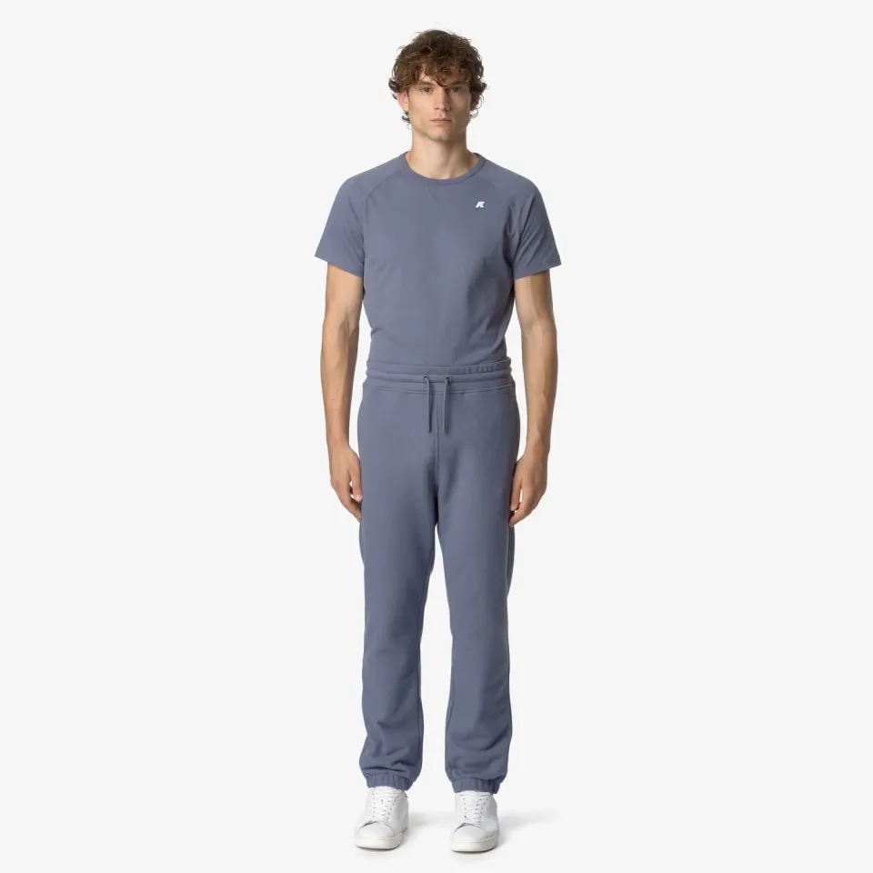 K-Way Mickyel Heavy Fleece pantaloni sport gri albastru calduros
