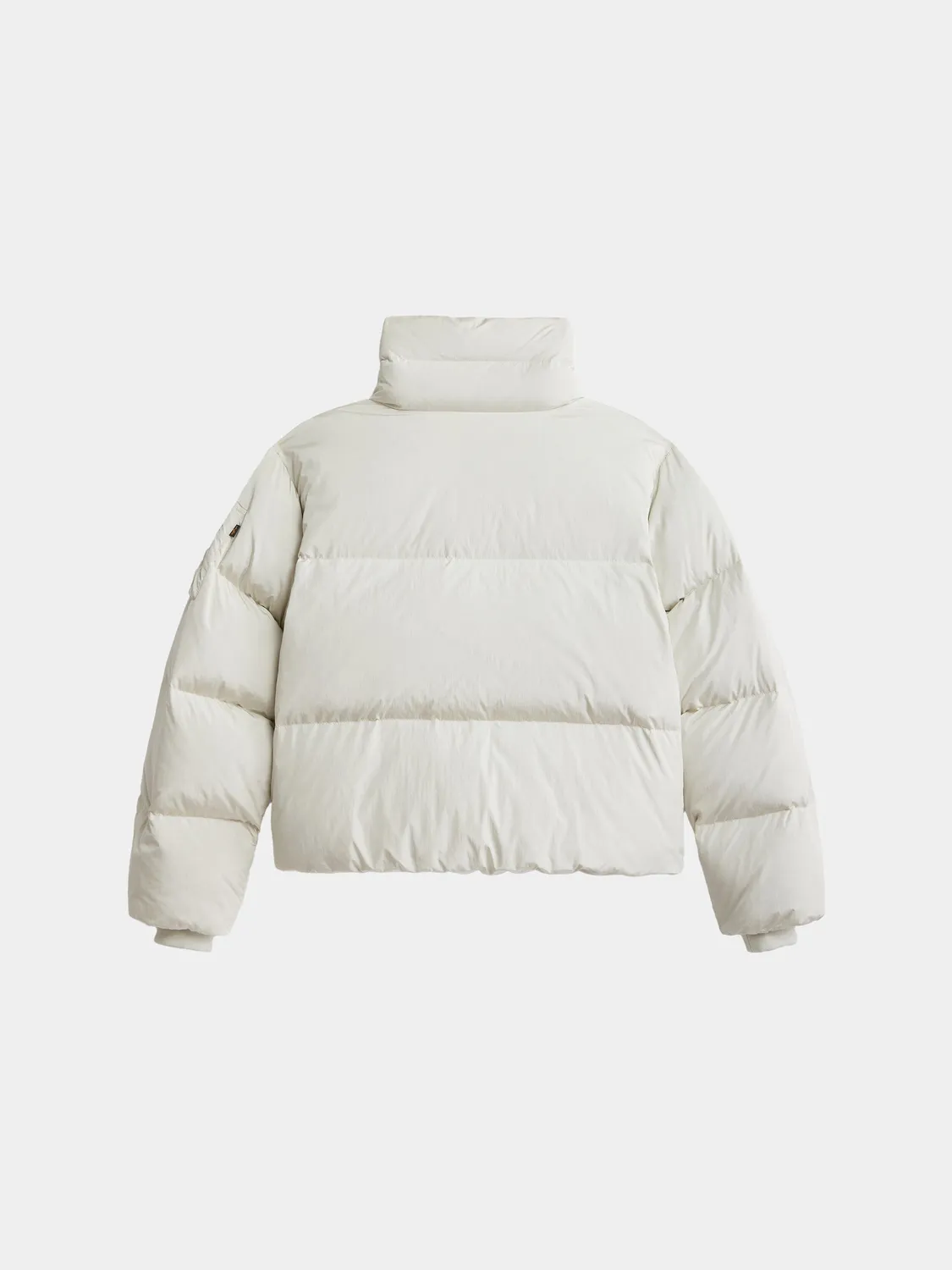 Alpha Industries Sierra Short parka puf alb murdar