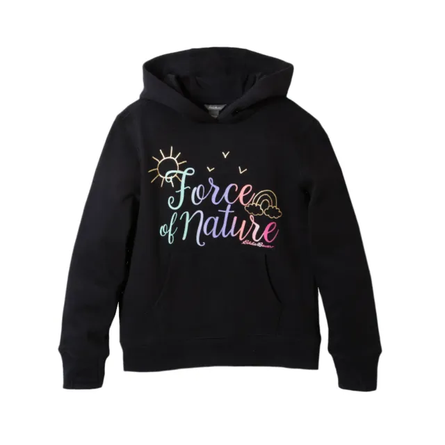 Eddie Bauer Camp Fleece Hoodie hanorac fete Black fleece gros