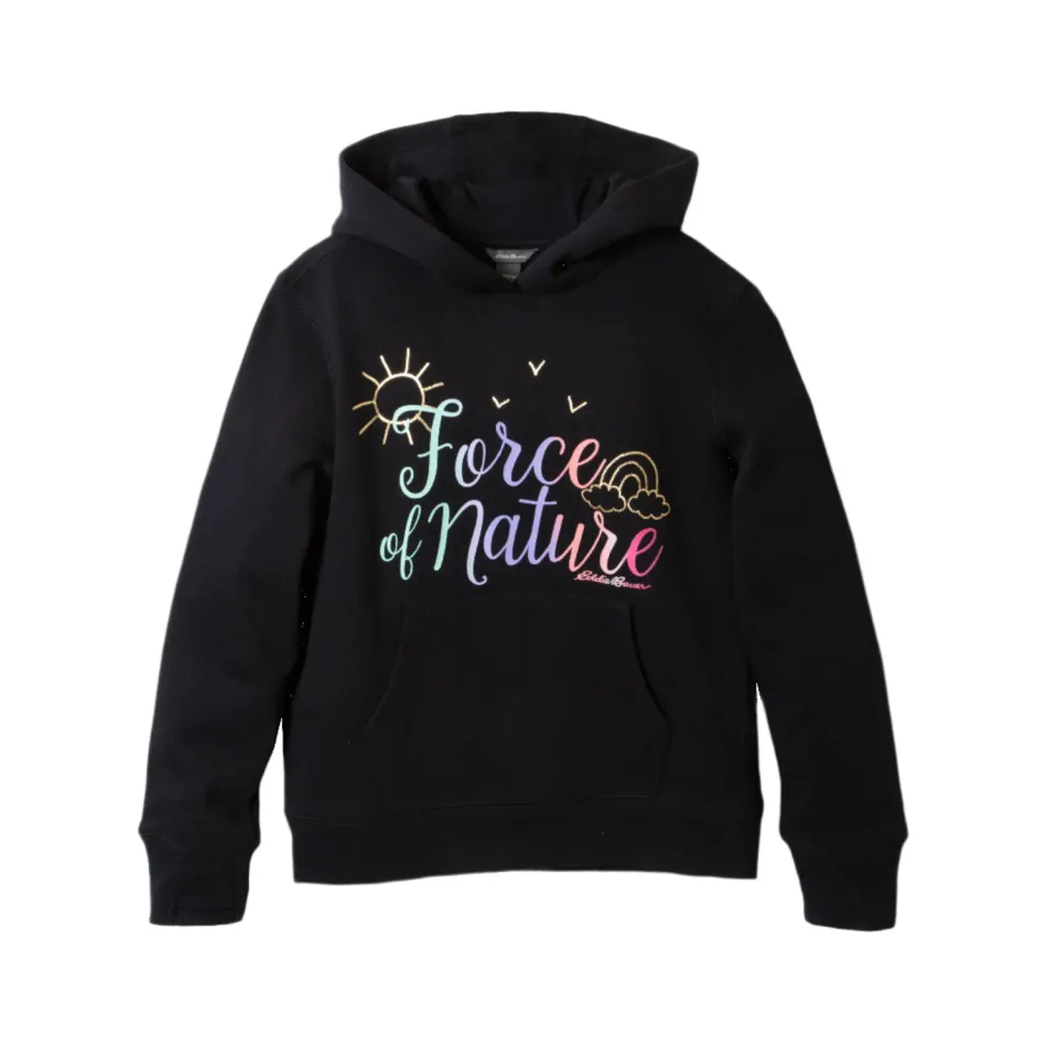 Eddie Bauer Camp Fleece Hoodie hanorac fete Black fleece gros