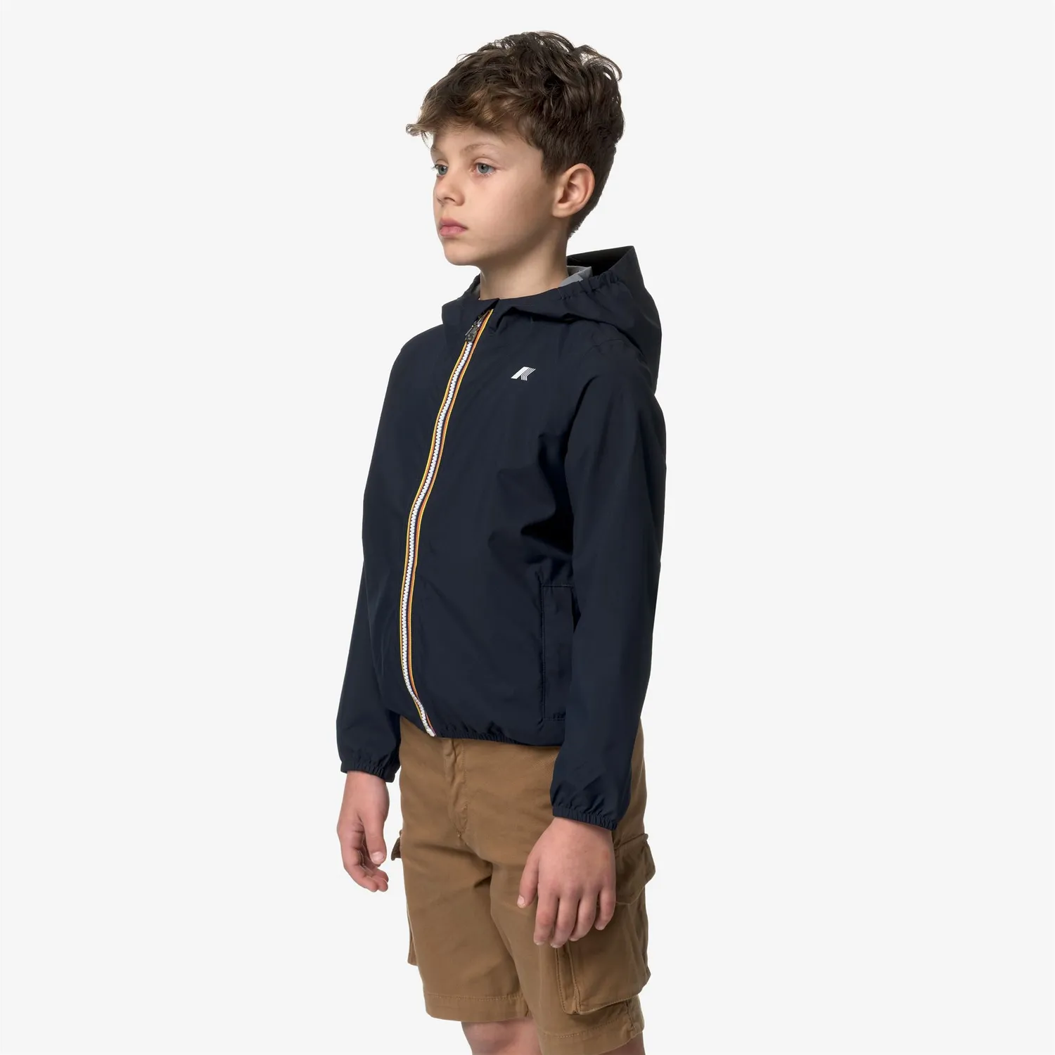 K-Way Jack Stretch Dot geaca baiat albastru impermeabila