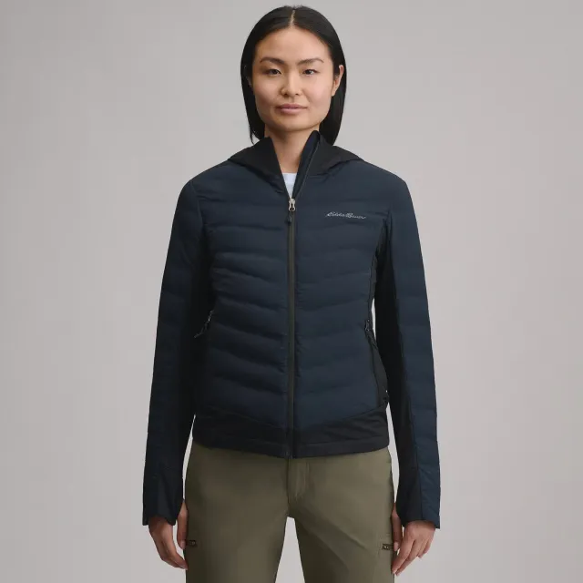 Eddie Bauer Motionloft Hybrid Down geaca dama negru calduroasa