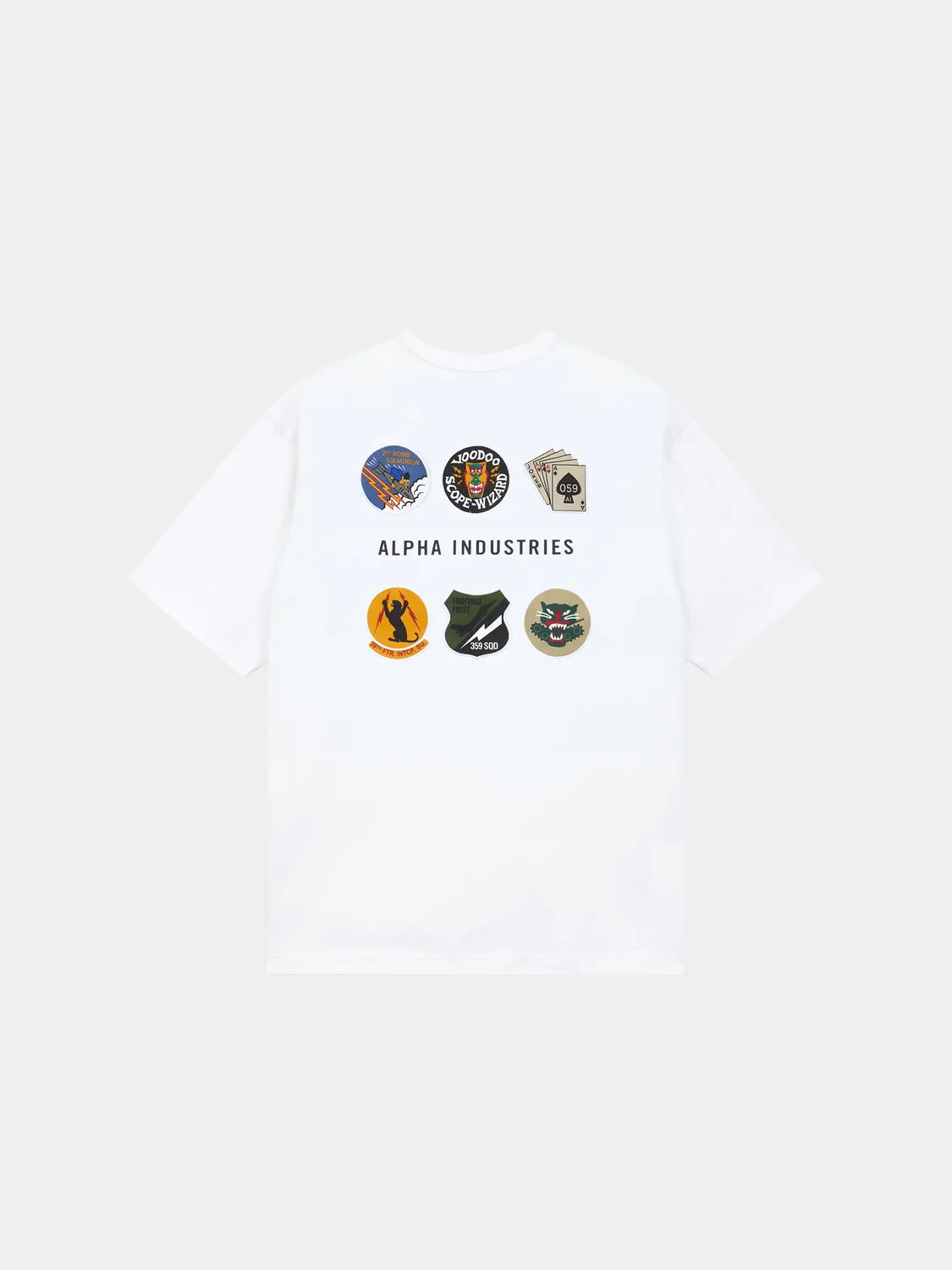 Alpha Industries Patched Tee tricou negru bumbac