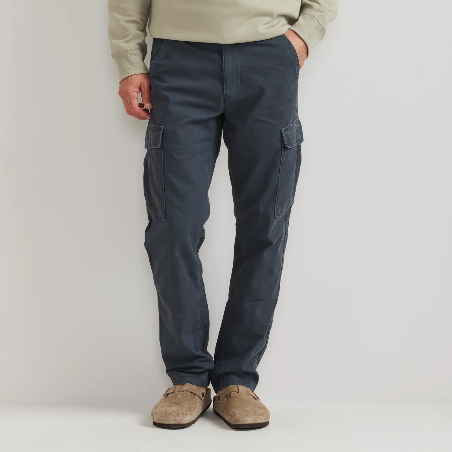 Eddie Bauer Interbay pantaloni cargo barbati Light Khaki bumbac