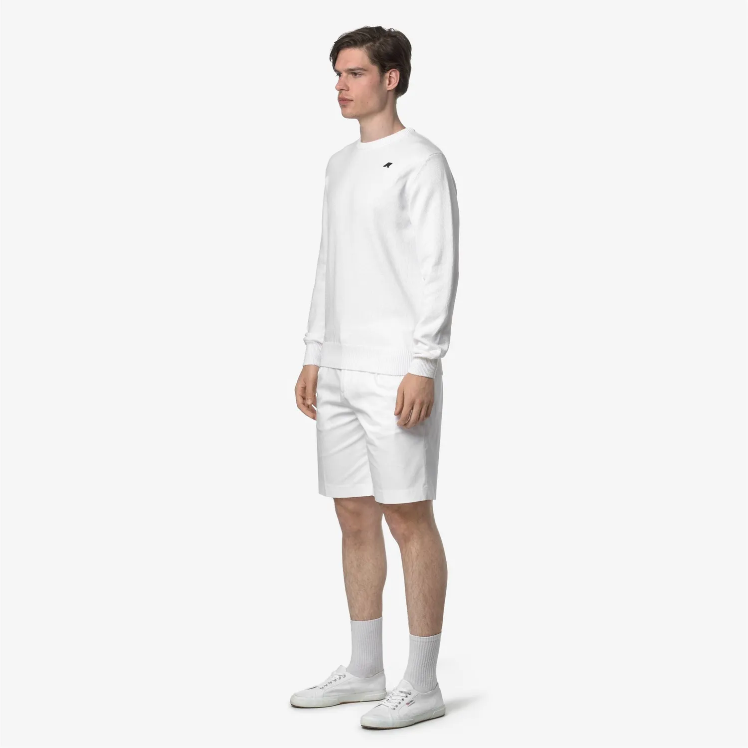 K-Way Severe Twill Tech Golf K5122UW shorts barbati albi stretch
