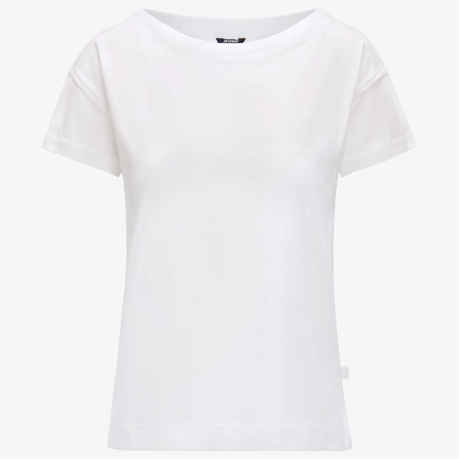 K-Way Rory tricou bumbac alb dama barcuta