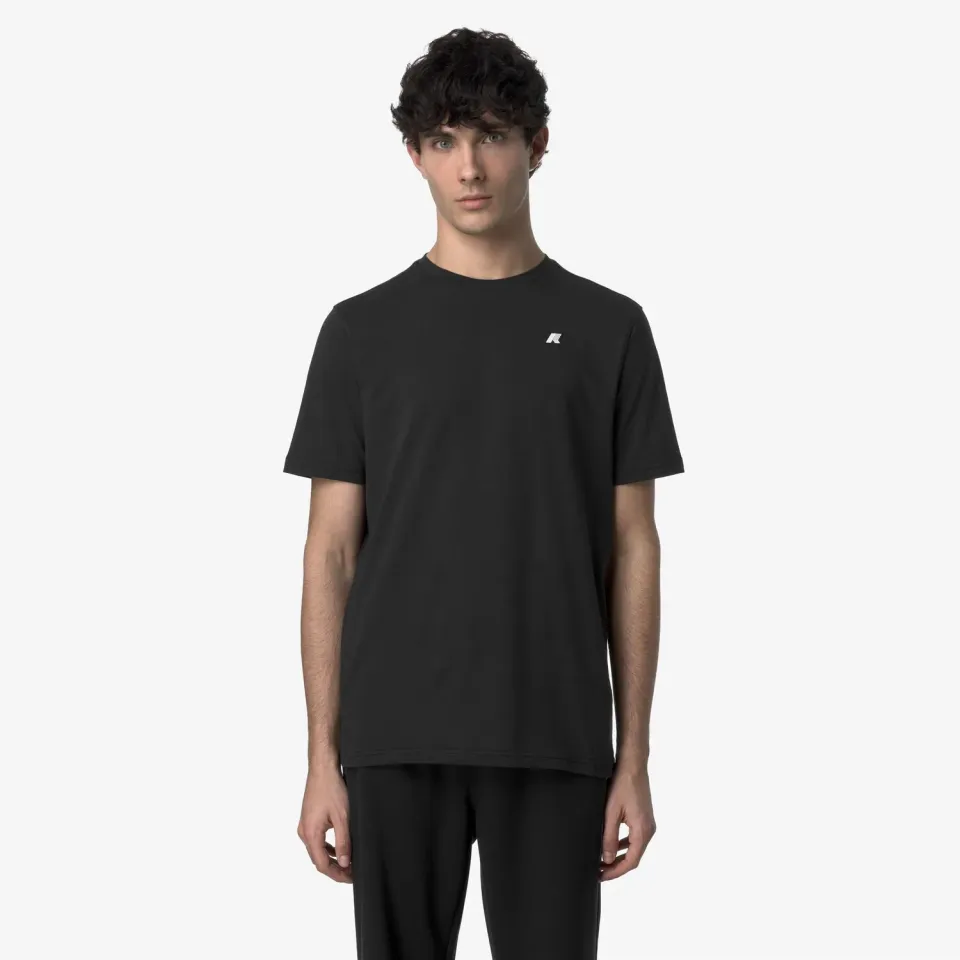K-Way Odom Jersey Slim tricou negru bărbați