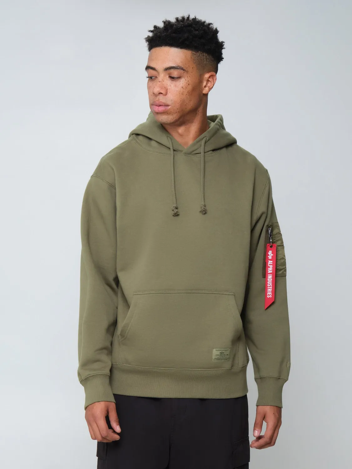 Alpha Industries Utility Pocket hanorac barbati negru bumbac