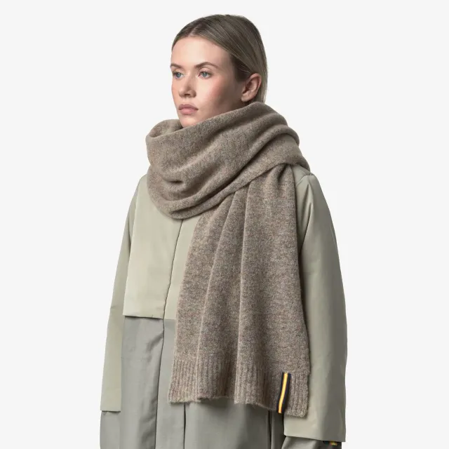 K-Way Eryt Wool Stretch esarfa dama Pink Dust Mix lana