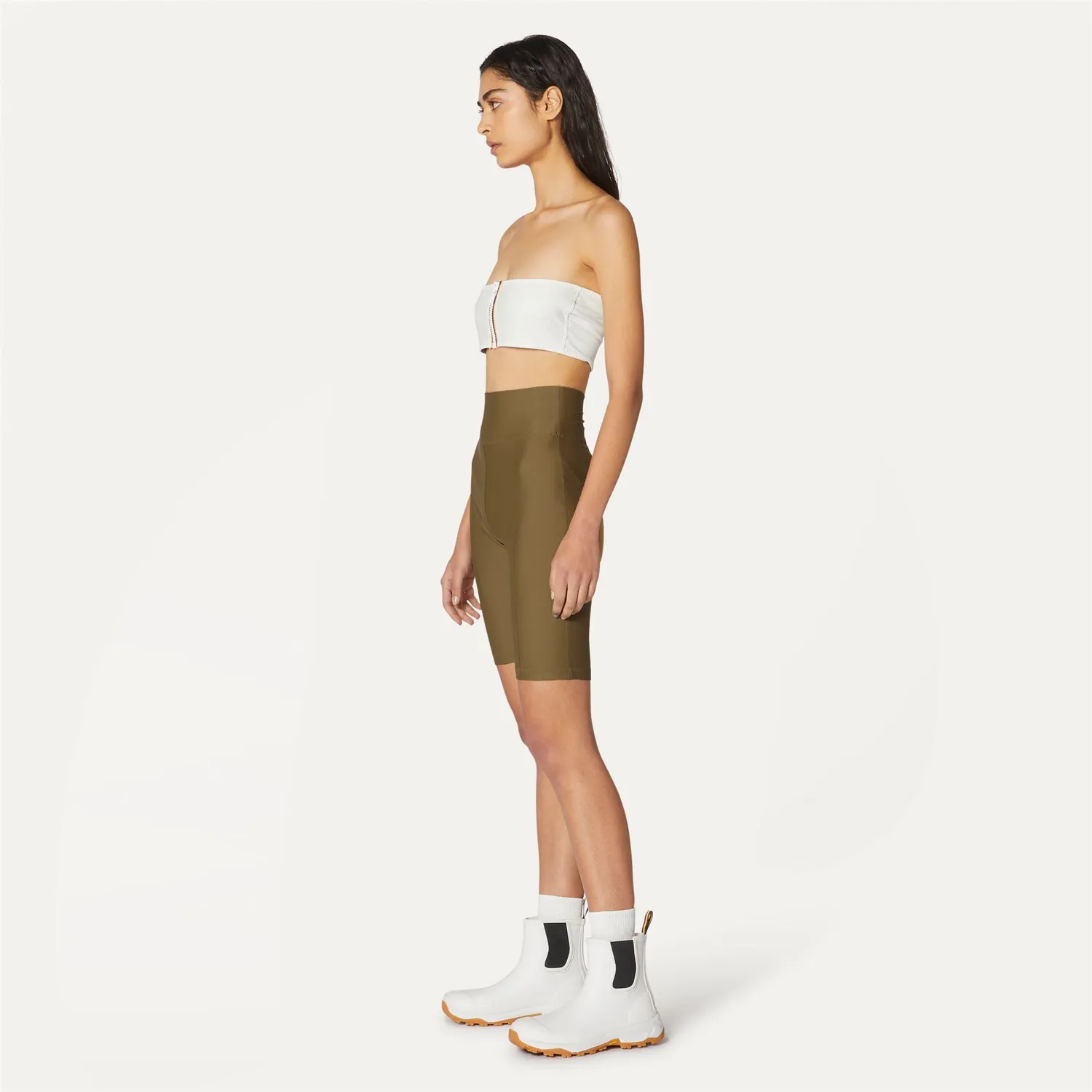 K-Way Cyclel pantaloni scurti dama maro ciclist elastic