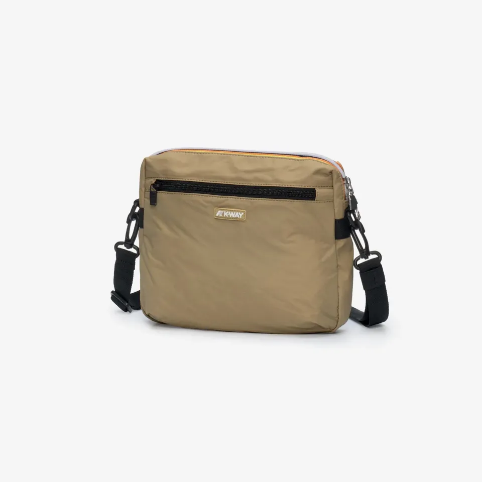 K-Way Moire borsetă bej impermeabilă 22x25 cm