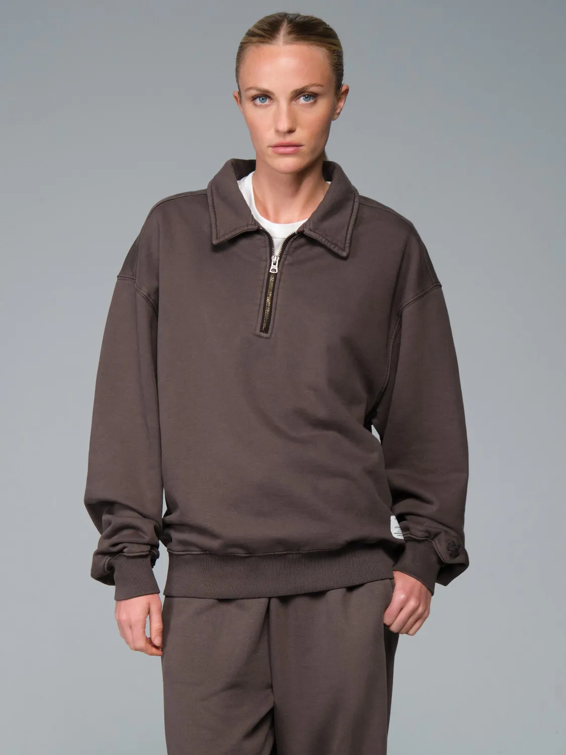 Alpha Industries Essential Battlewash bluza Hickory vintage