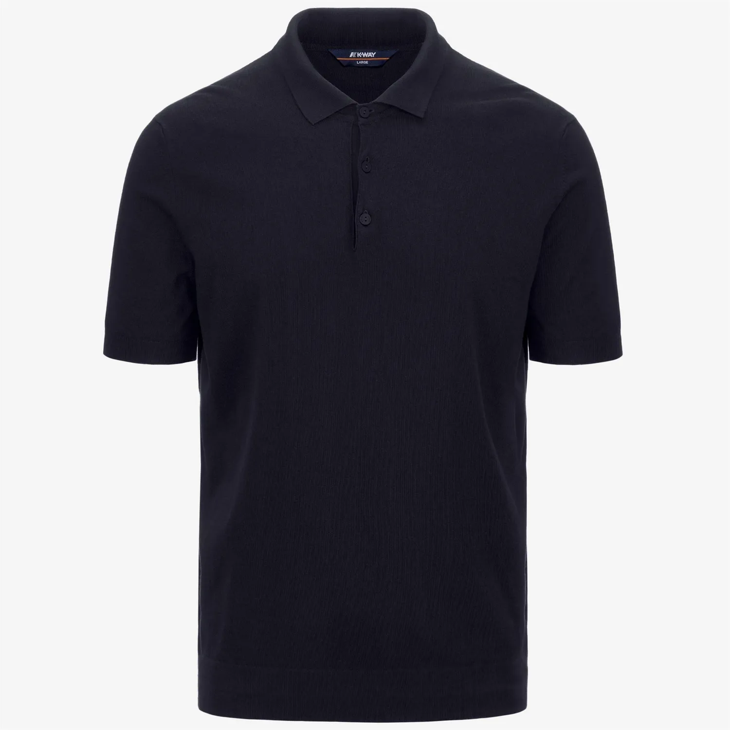 K-Way Pleyne tricou polo albastru bumbac