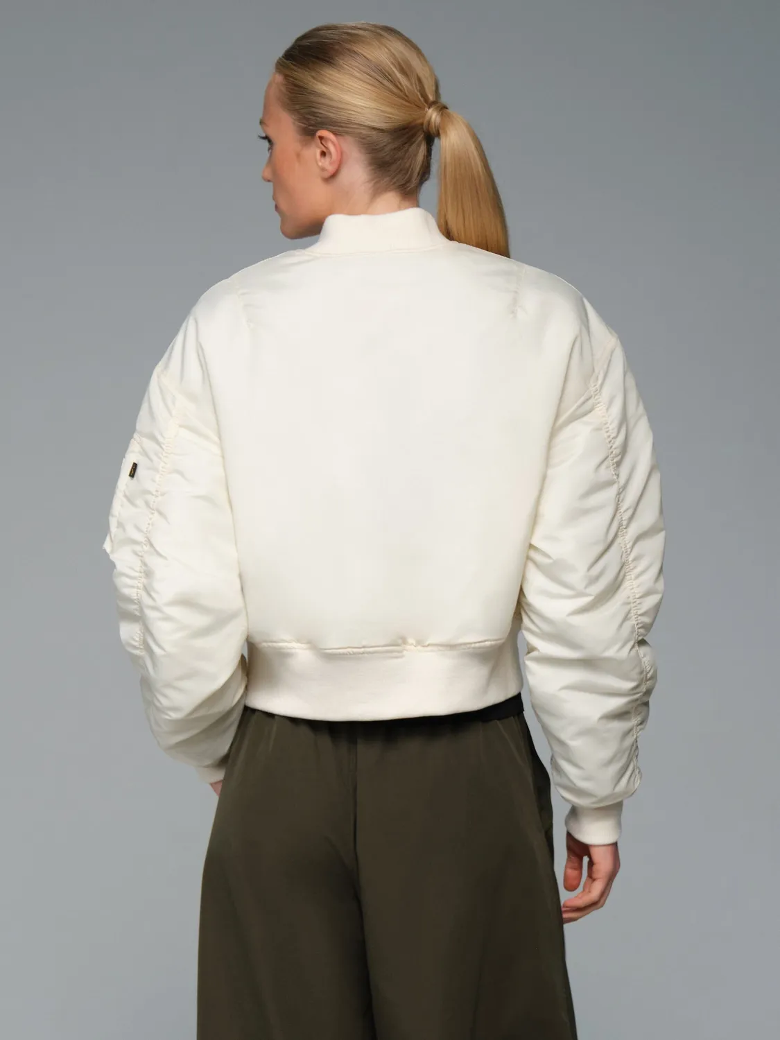 Alpha Industries MA-1 Cropped geacă bomber damă negru