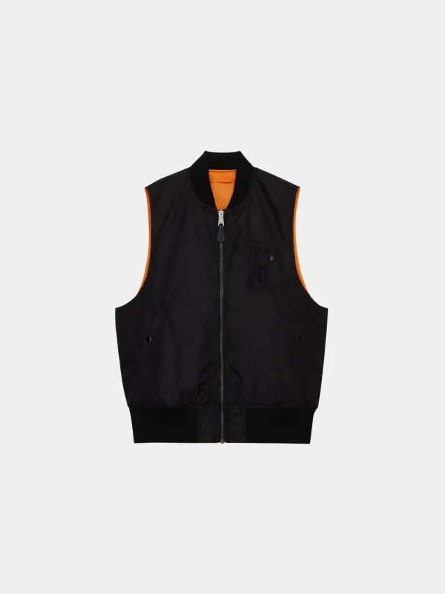 Alpha Industries MA-1 Oxford Vest vestă neagră ușoară