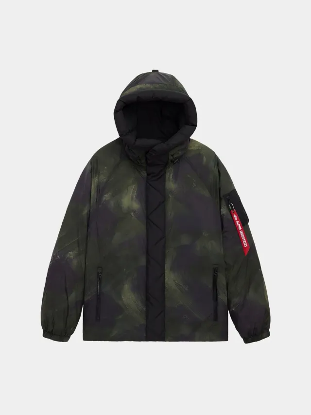Alpha Industries Sheer Puffer parka barbati camuflaj puf