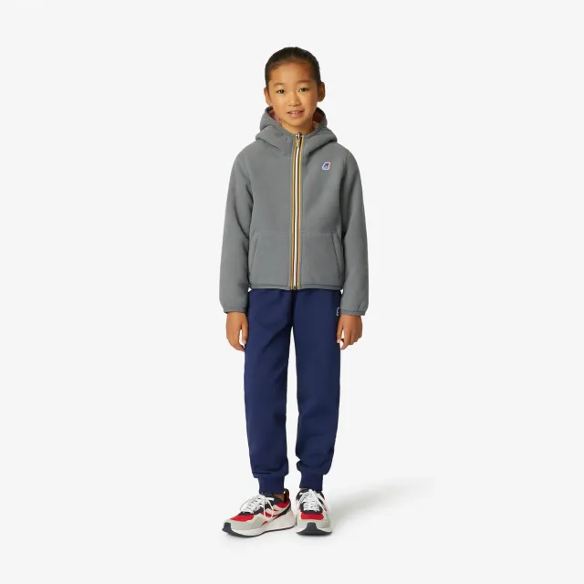 K-Way Lily Polar Double fleece fete gri-roz