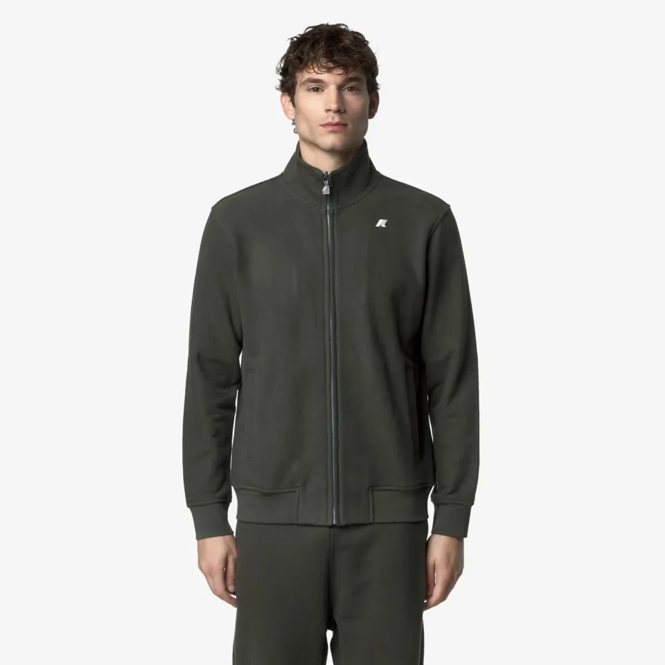 K-Way Finn Heavy Fleece hanorac barbati Green Blackish gros