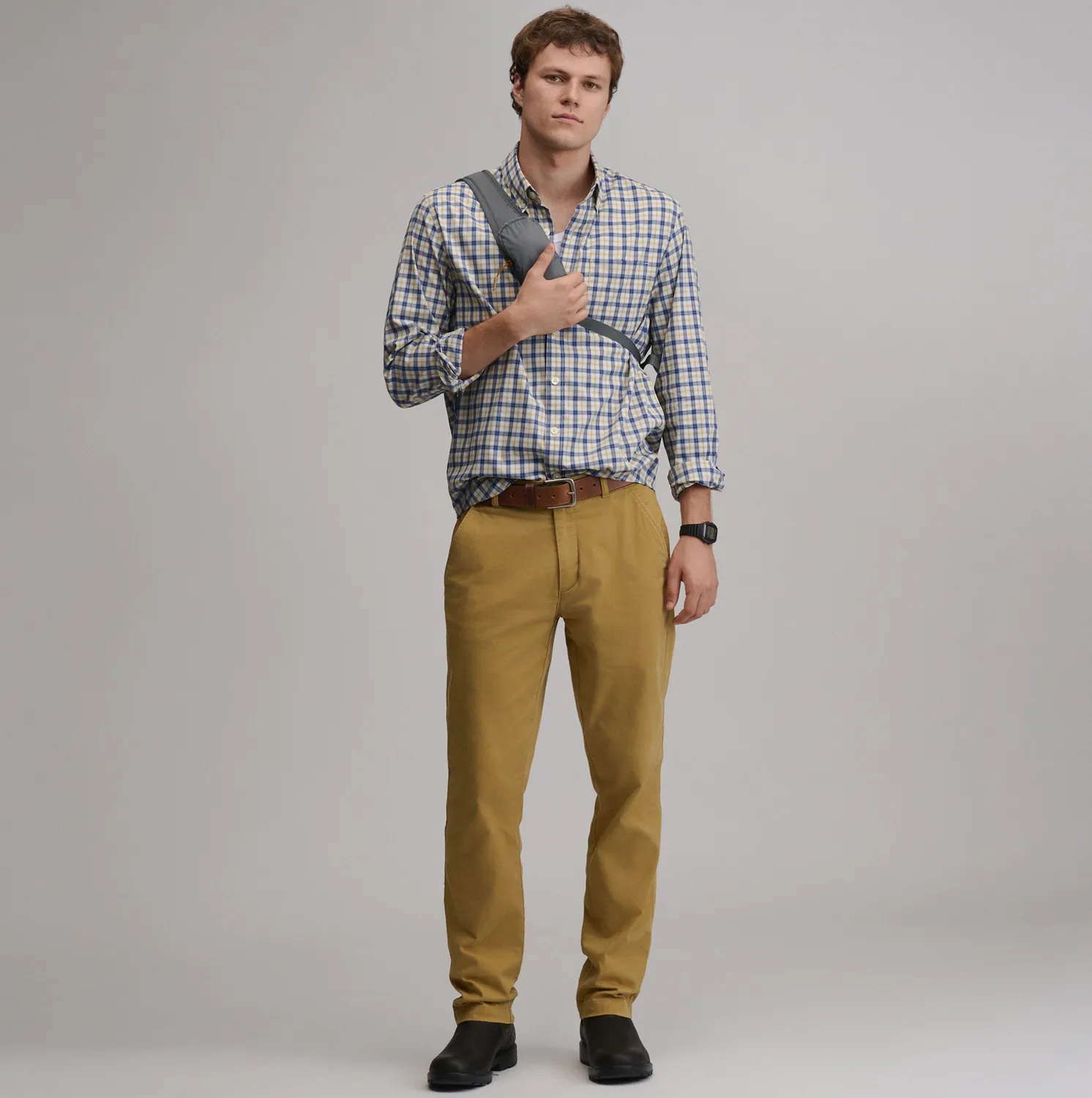 Eddie Bauer Voyager 2.0 camasa barbati albastra calcare usoara
