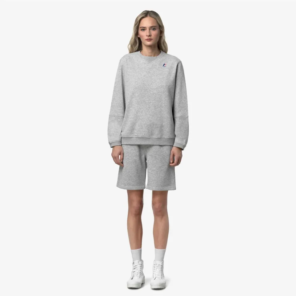 K-Way Casimir Poly Cotton shorts unisex Grey Mel bumbac
