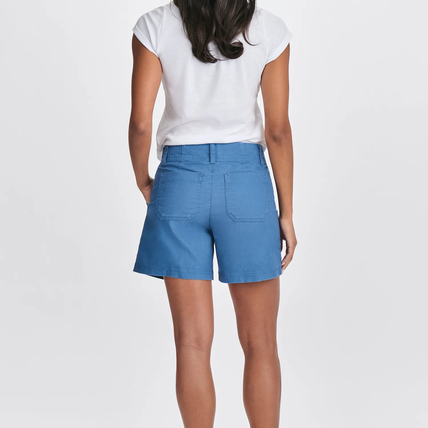 Eddie Bauer pantaloni scurti dama canvas cu talie inalta